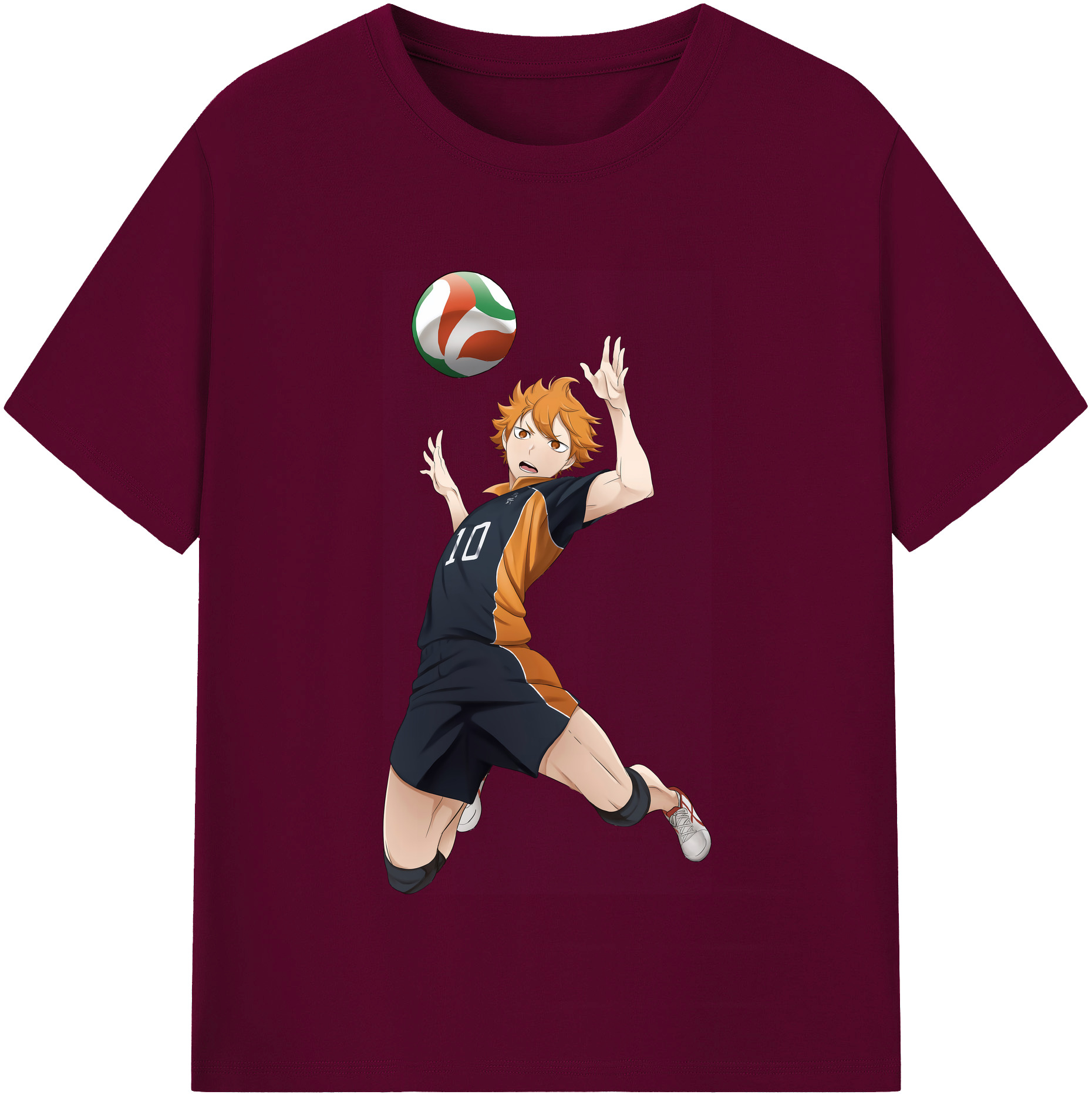 （画像用） ハイキュー!! Haikyu!! レディースカジュアルプリントTシャツ（綿100％）